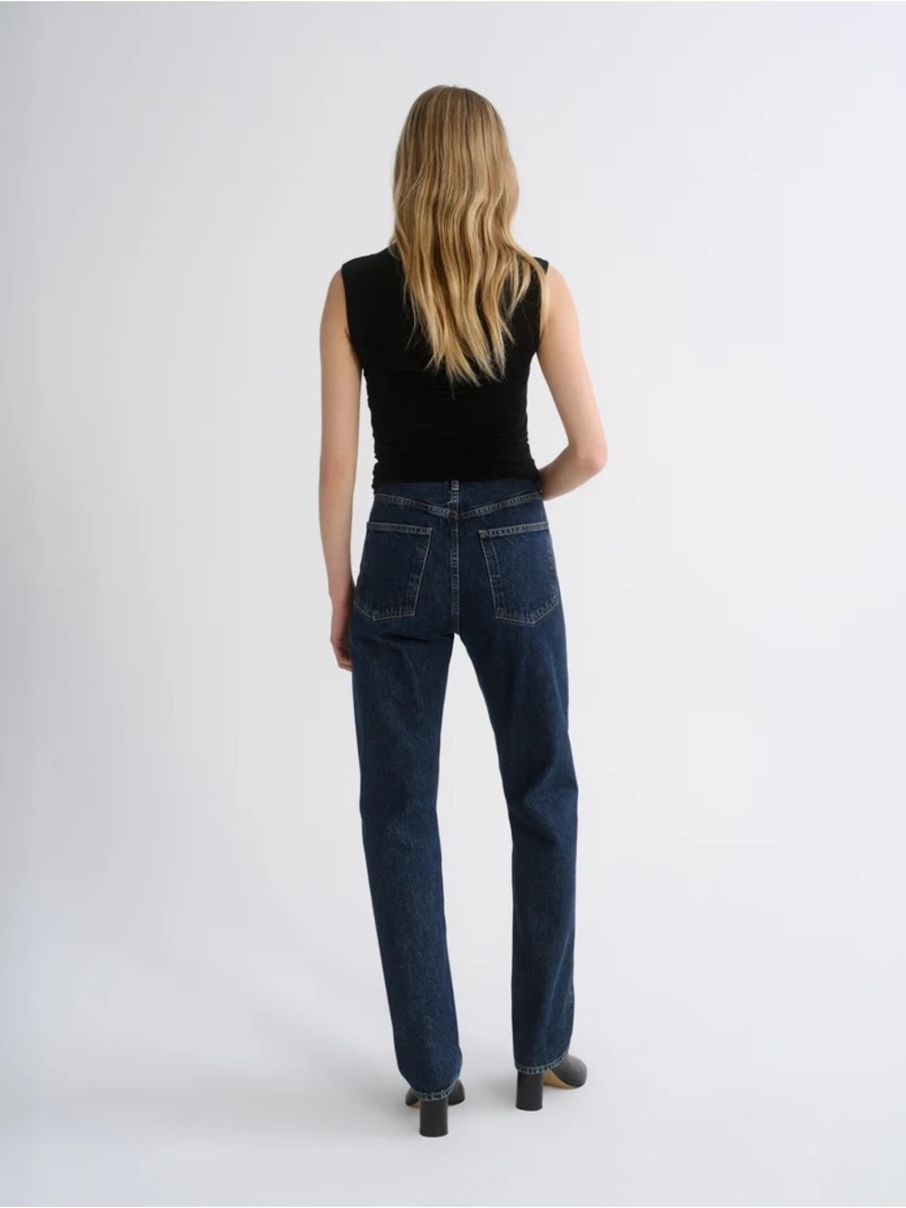Agolde 90s Pinch Waist Long Jeans in Pendulum - Picture 3 of 8